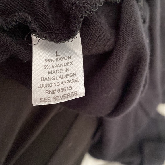 Womans strappy back black shirt blouse. Breast pocket. Super cute. Large. - Picture 3 of 3